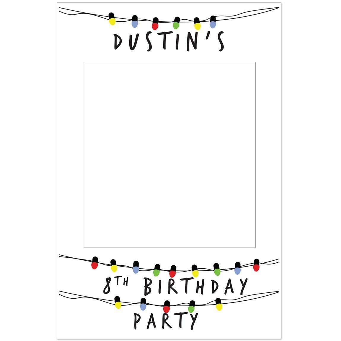 Basketball Burning Birthday Selfie Frame Poster