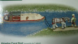 DEPARTMENT 56 ABINGTON CANAL BOAT 7&quot; SHOWROOM MODEL NOT USED ORIGINAL BOX - $37.87