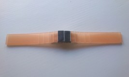 Watch strap 16 mm silicone rubber band steel orange new - $2.80