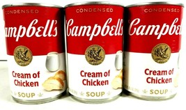 Campbell's Condensed Cream of Chicken Soup 3 - 10.5 Oz. Cans Total - $7.81
