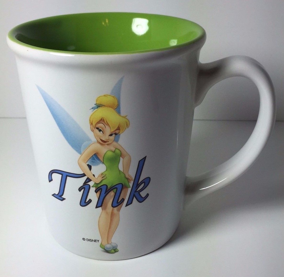Disney Tinkerbell Flying Fairy Tink Large Coffee Mug Mugs, Glasses