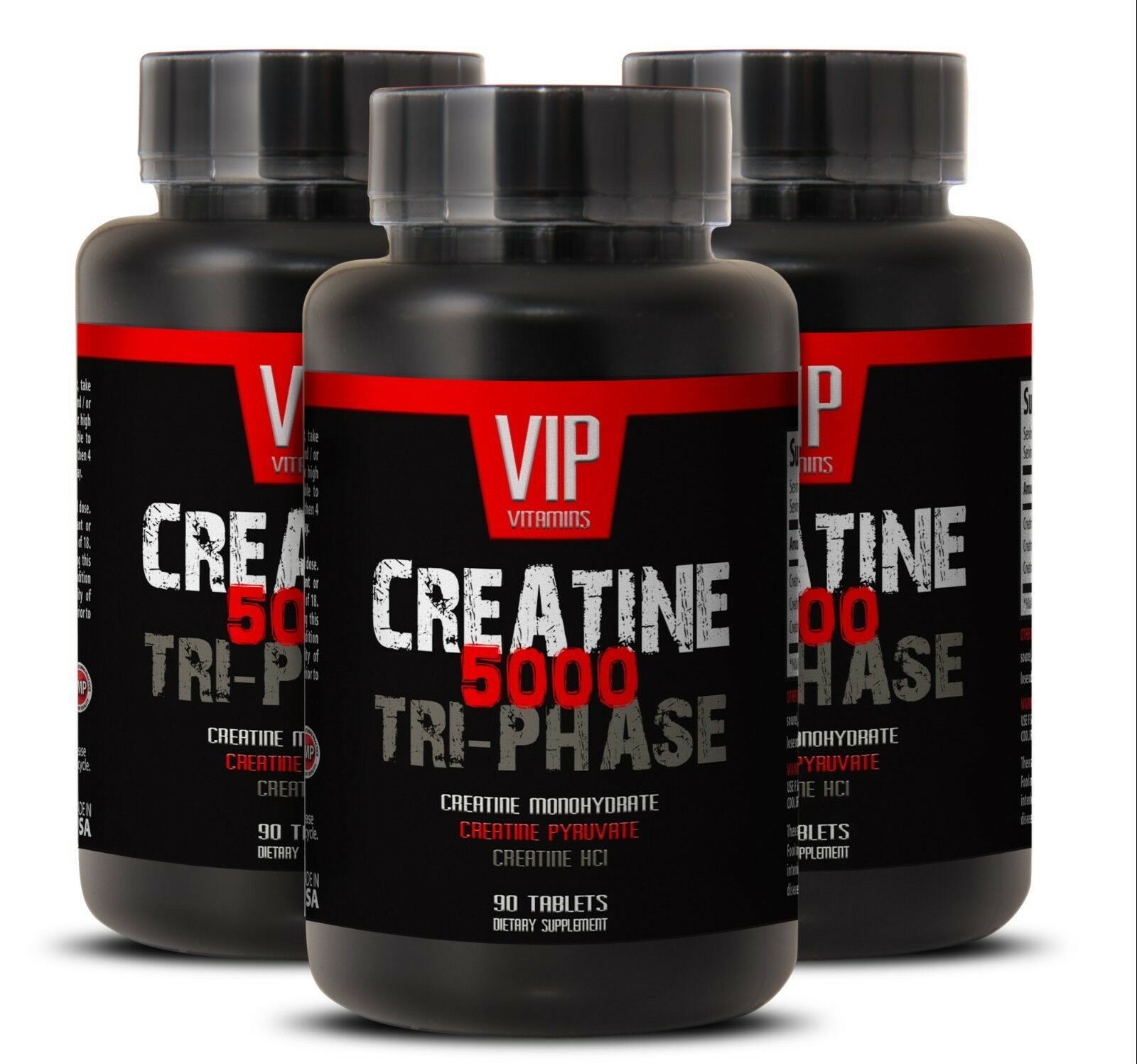 Creatine Powder Tablets Creatine Tri Phase 5000mg Energy Supplement 3b Vitamins