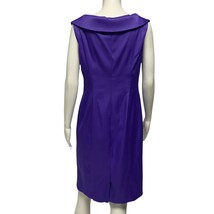 Evan Picone dress Petite Satin Portrait Collar Dress amethyst size 12P - $29.59
