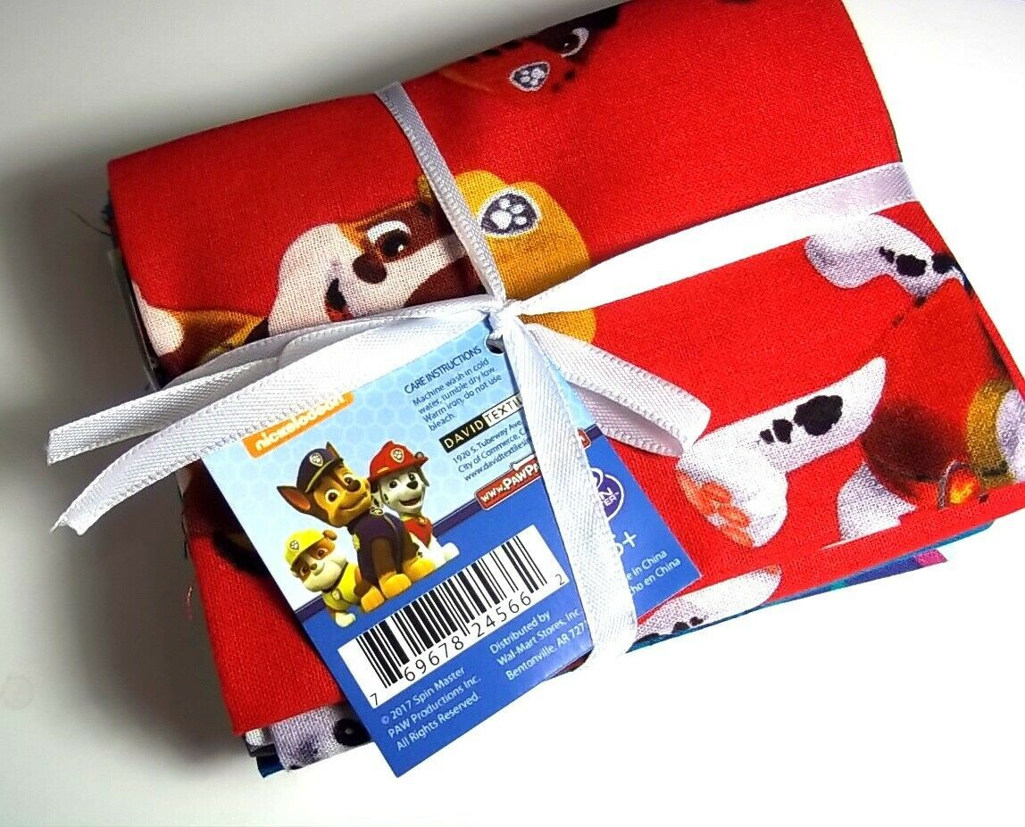 Paw Patrol Fat Quarter Bundle Of 5 Assorted And Similar Items