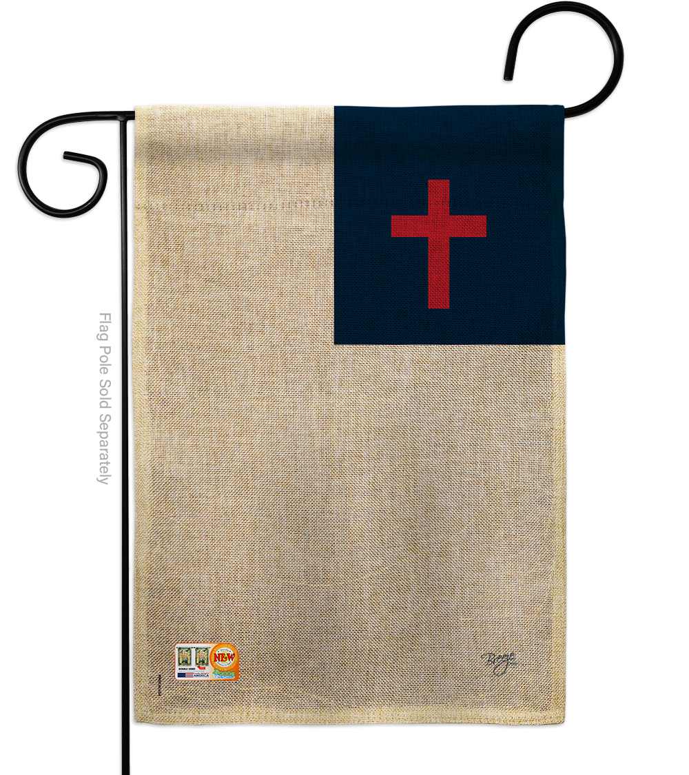 Christian Burlap - Impressions Decorative Garden Flag
