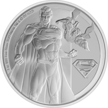 SUPERMAN CLASSIC D.C. COMICS 1 Oz Silver Proof Coin Niue $2 - Mintage just 5,000 image 3