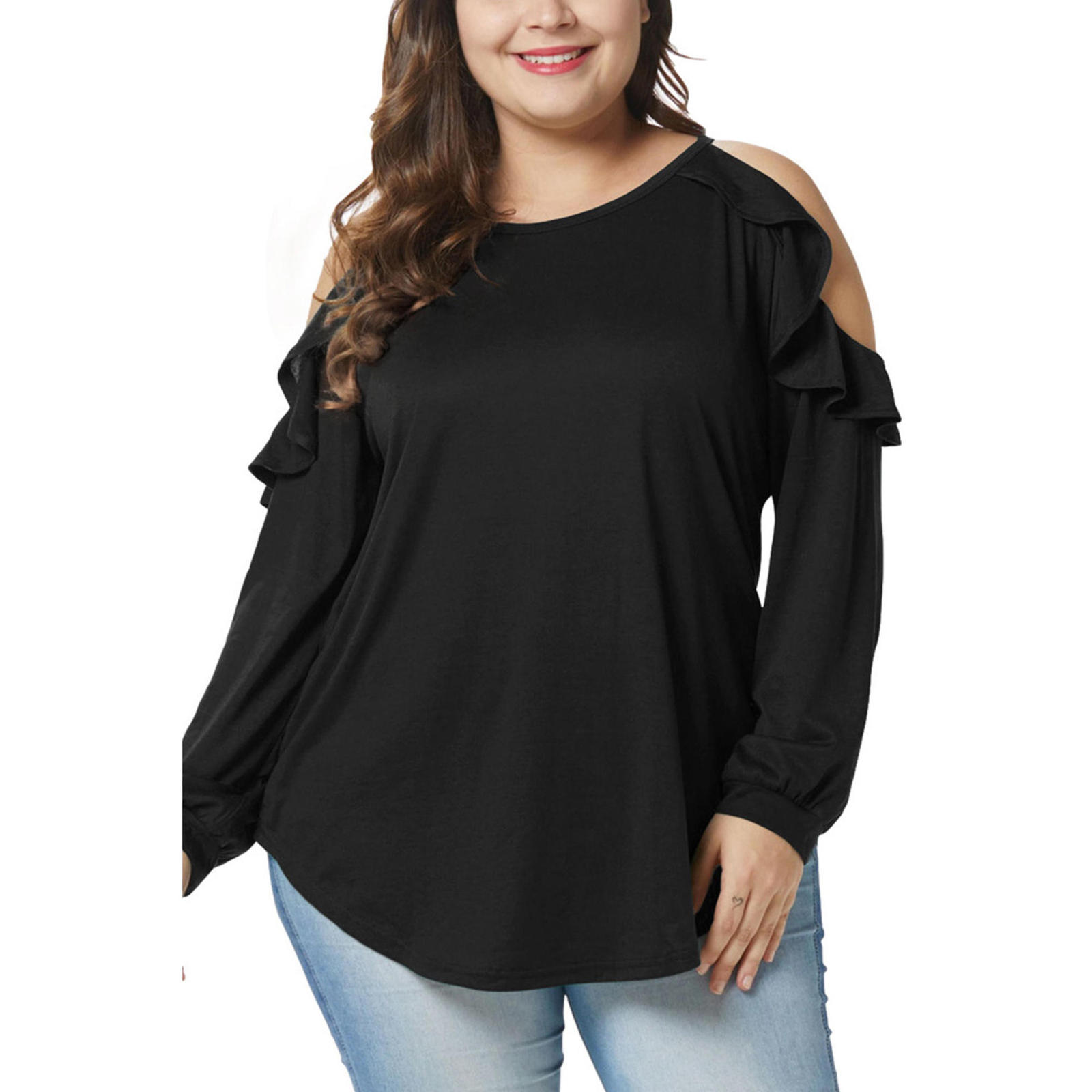 ladies cold shoulder tops uk