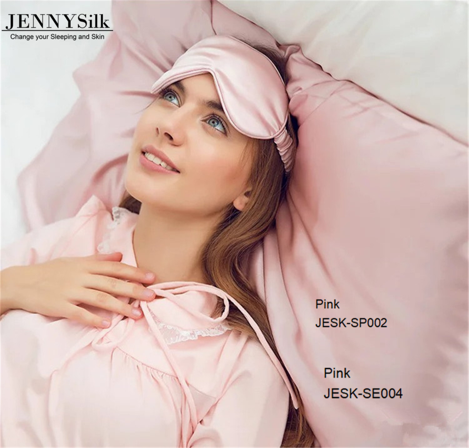 pink silk eye mask 100 mulberry silk 19mm Sleep Masks