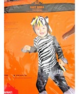 ZANY ZEBRA Infant Baby Toddler Size 6-12 MONTHS HALLOWEEN COSTUME New In... - $5.93