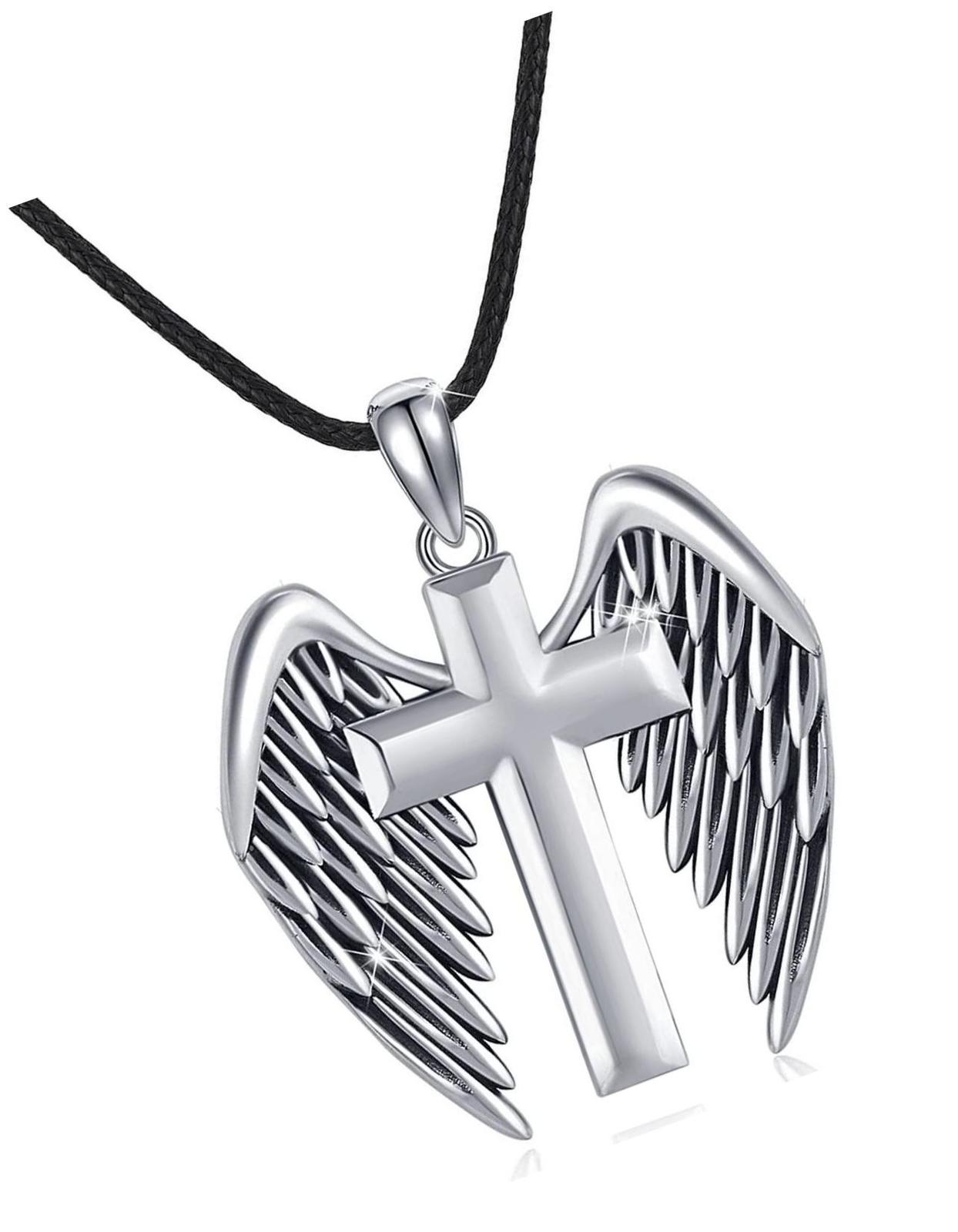 Angel Wings Cross Necklace/Sword Dagger Necklace925 - Daggers