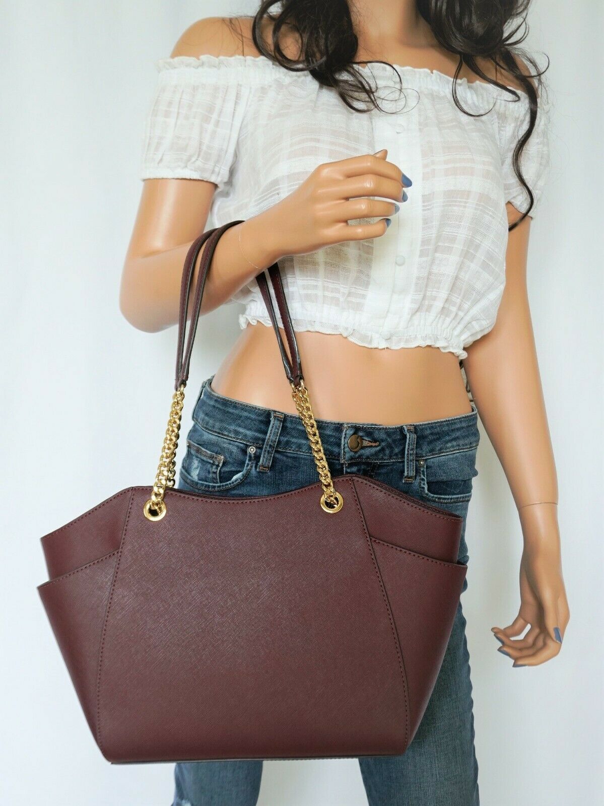 michael kors merlot tote