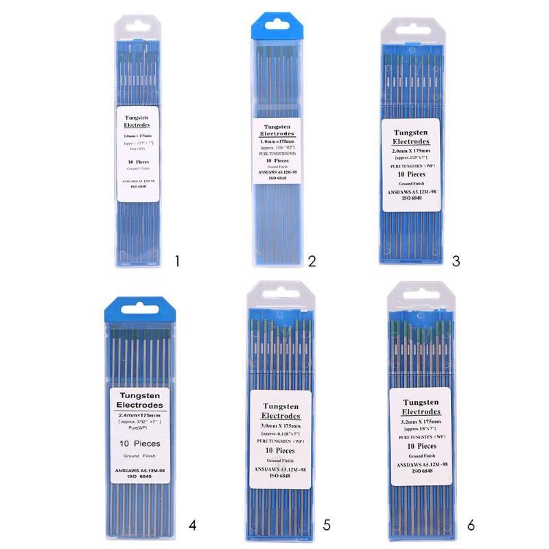 10pcs WP20 Tungsten Electrode Welding Rods for Argon Arc Welding