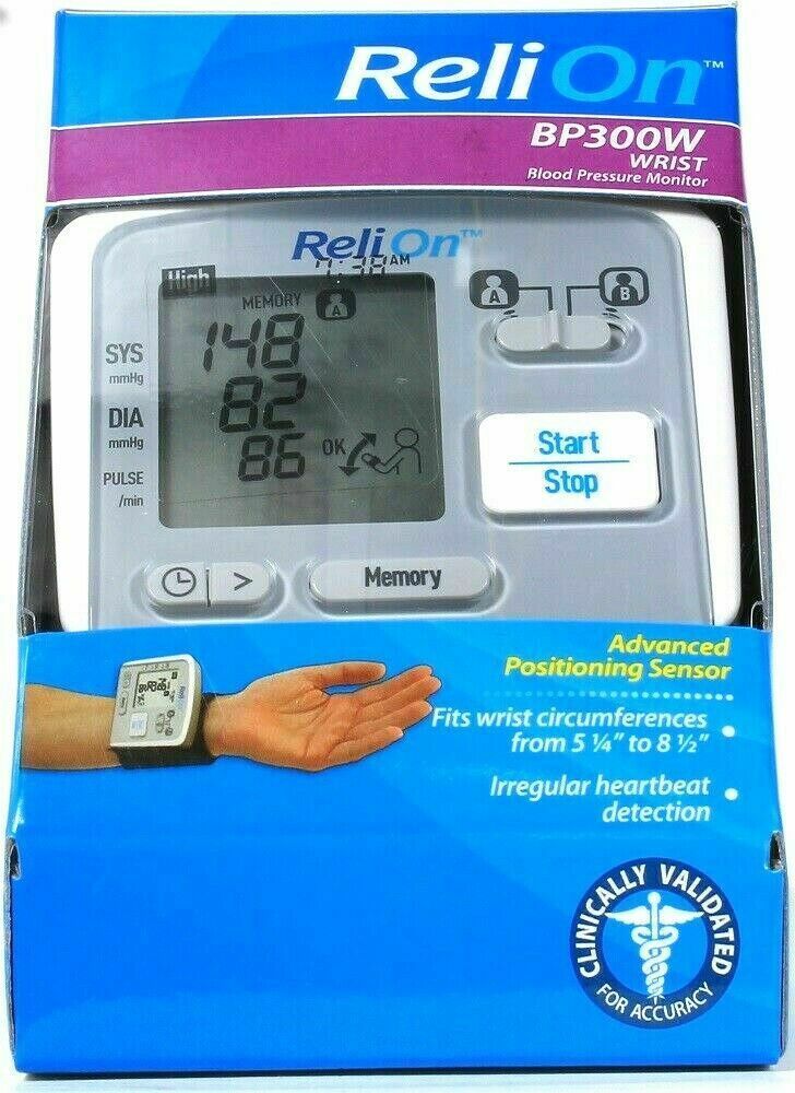 Reli On BP300W, Blood Pressure Wrist Monitor, Advanced Positioning