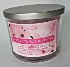 Avon Sweet Cherry Blossom Candle - Glass Jar / 3 Wick / 11 oz - NEW - $18.99