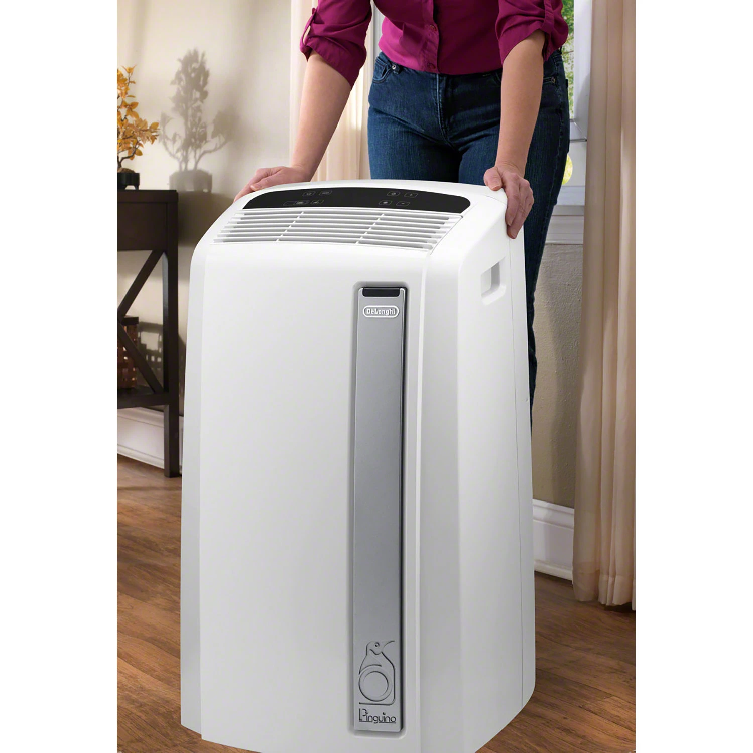 DeLonghi PACAN370G1W 500 Sq. ft. Portable Air Conditioner - Portable ...