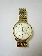 FOSSIL Women’s Tailor Multi-Function Stainless Gold Tone Dial Watch 35mm ES3714 - $42.75