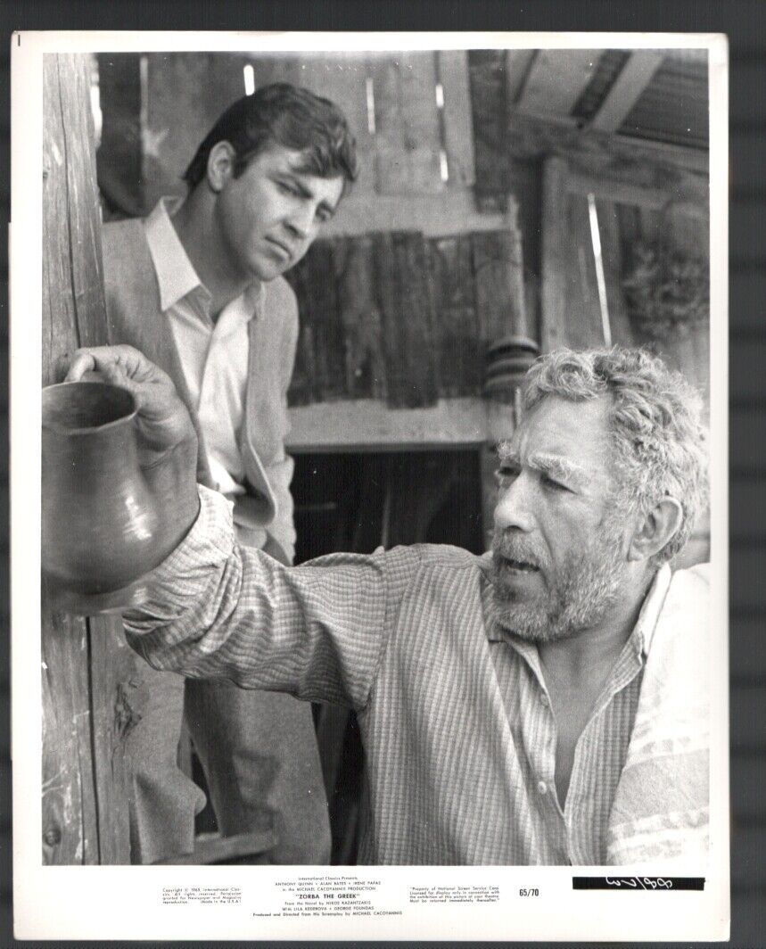 Zorba The Greek Alan Bates Anthony Quinn 8x10 Bandw Movie Still Photographs