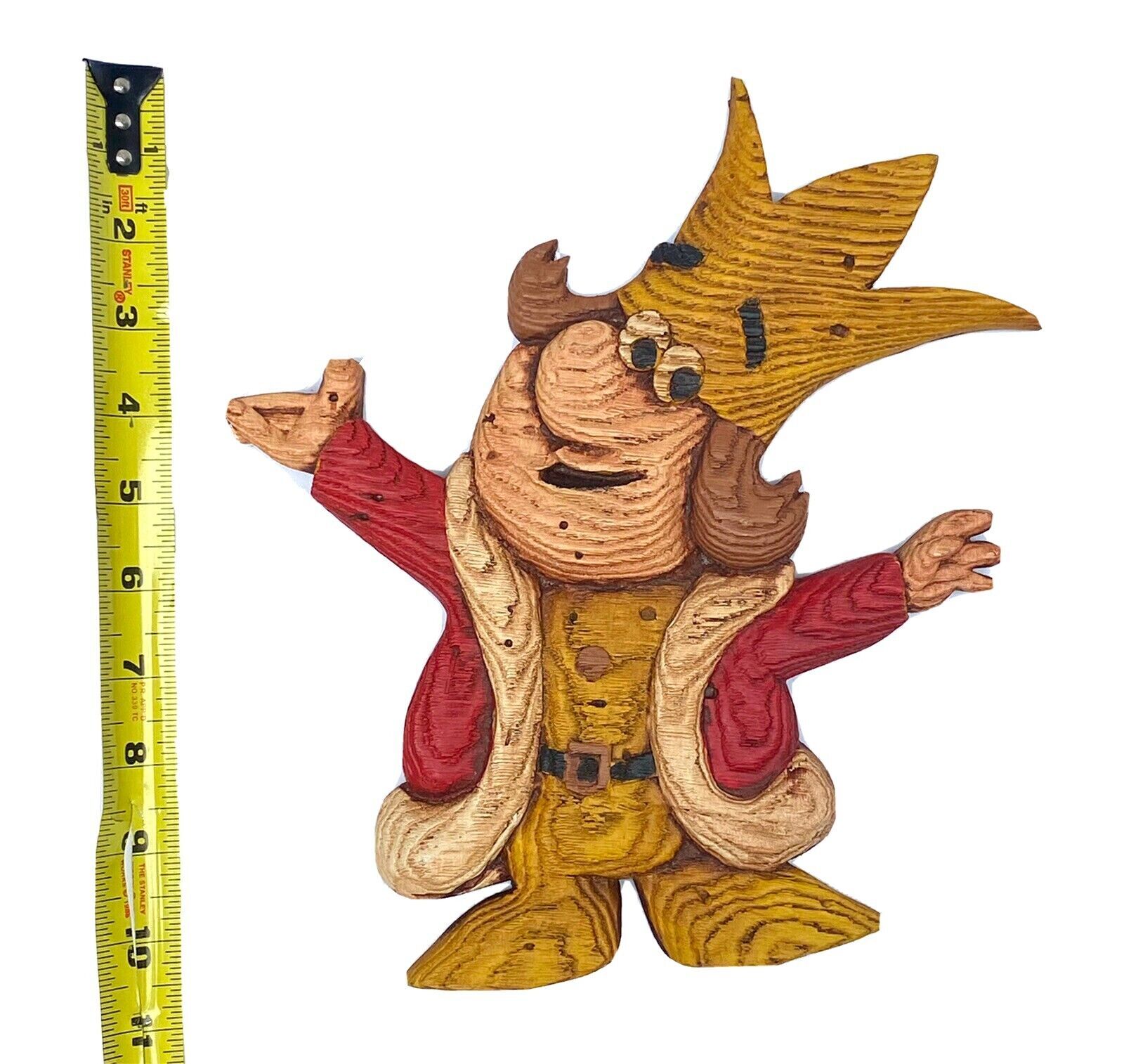 Vintage Wooden Burger King Fast Food Mascot Character 1960s Kurger Bing