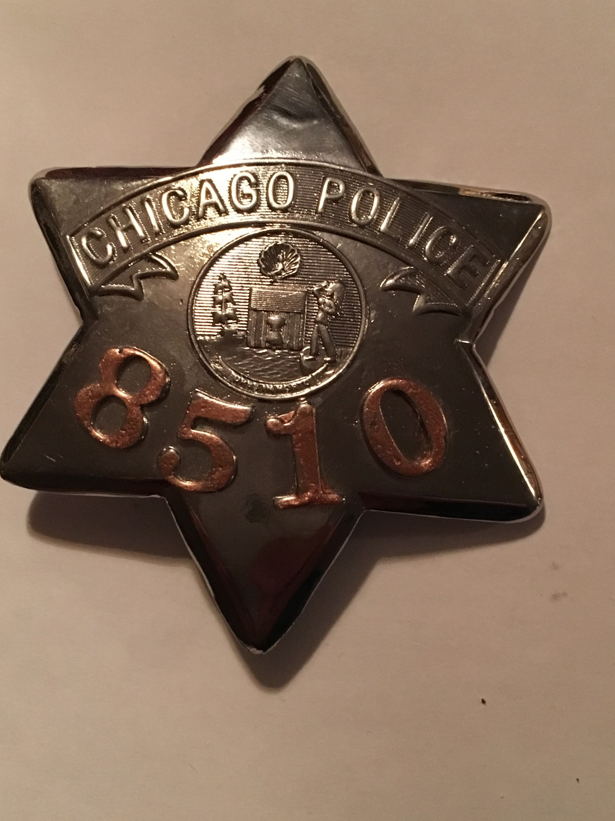 Chicago Illinois Police Officer PIE PLATE Previous old style