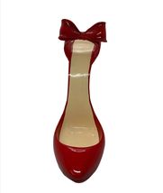 Stiletto Shoe Wine Bottle Holder Red Bow Heel Poly Resin Woman Bar Bachelorette image 3