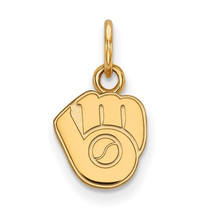 SS w/GP MLB  Milwaukee Brewers XS Cap Logo Pendant - $40.92