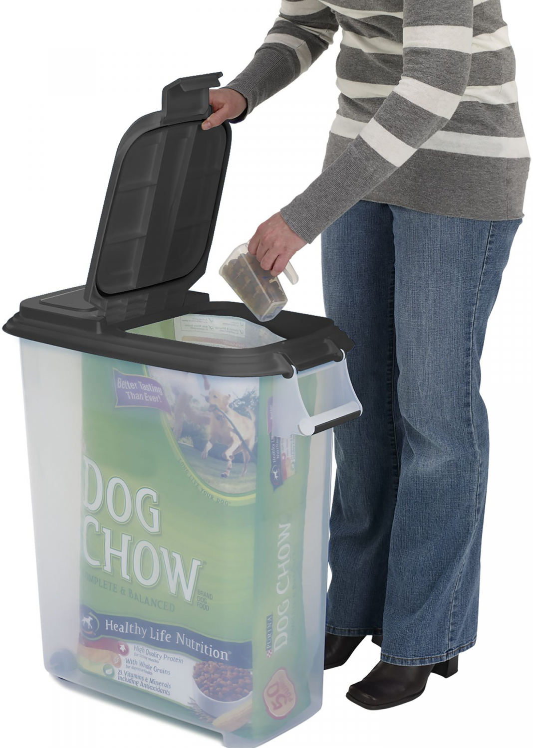 Top Paw Pet Food Storage and Dispenser Dishes, Feeders & Fountains