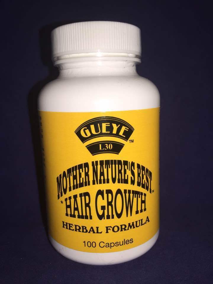 GUEYE MOTHER NATURE'S BEST HAIR GROWTH HERBAL FORMULA 100 CAPSULES Vitamins & Minerals