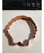 Never Used - Crate And Barrel Copper Cookie Cutter - Wreath 4&quot; - $2.96