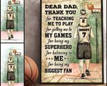 Personalized Basketball Dad Father's Day Gift Custom Poster