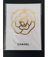 Chanel Camellia Shaped Bookmark Gold Metal NEW In SEALED Envelope  - $18.00
