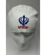 Sikh Punjabi Turban Patka Pathka Singh Khanda Bandana Head Wrap White Co... - $7.48