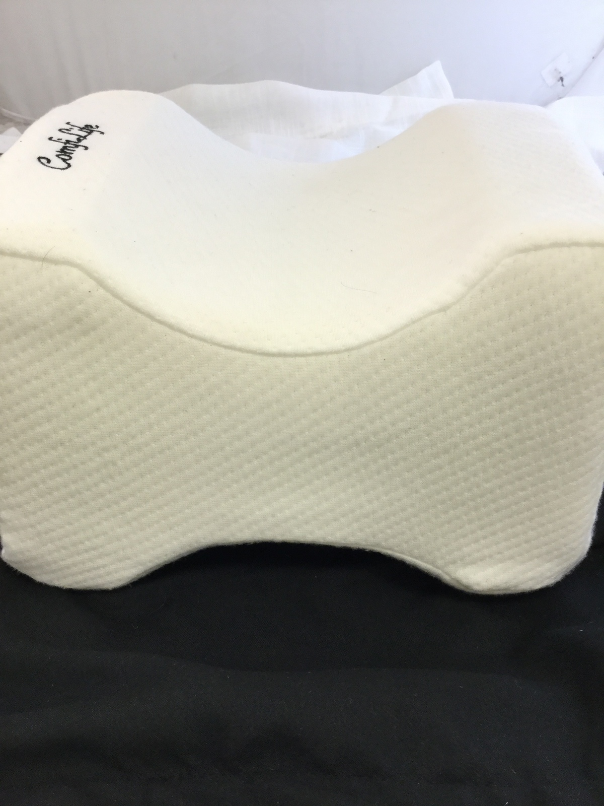 ComfiLife Orthopedic Knee Pillow for Sciatica Relief, White (KF) Bed