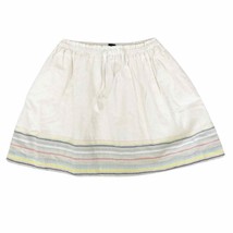 Baby gap white skirt with striped hem sz 5 - $17.81