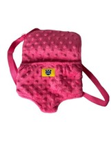 Build A Bear Hot Pink Soft Backpack Bear Carrier BAB Plush Pet Baby Adjustable - $5.00