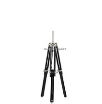 Black Wooden Tripod Table Lamp Base Only By Nauticalmart