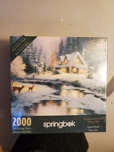 Thomas Kinkade Deer Creek Cottage 2000 Piece Jigsaw Puzzle  - $89.99