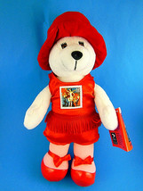 USPS Plush Flapper Girl Bear Stamp collectible Adorable 10&quot; 32 cent stam... - $11.87