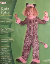Pretty Kitty Kute Kitten Girls Halloween Costume Toddler Size 2T - £16.96 GBP