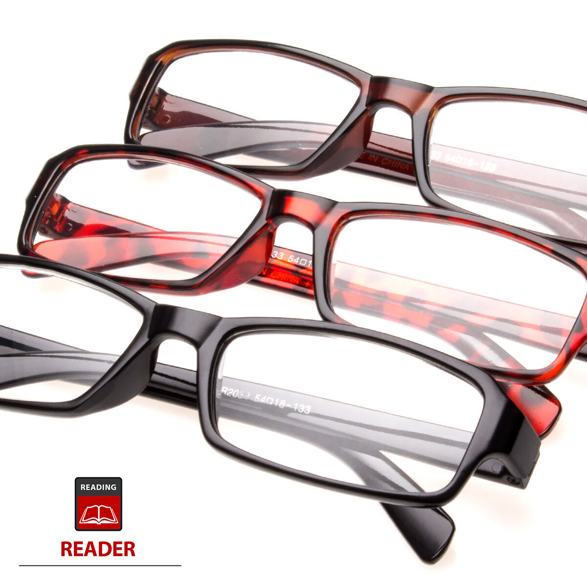PLASTIC FRAME READING GLASSES CLEAR LENS STRENGTH MEN WOMEN READERS STRENGTH USA Reading Glasses
