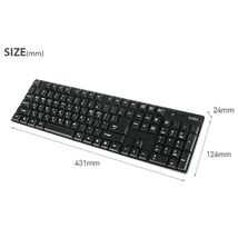 Cosy Tony Korean English Wireless Keyboard 2.4GHz USB Membrane with Skin Cover image 7