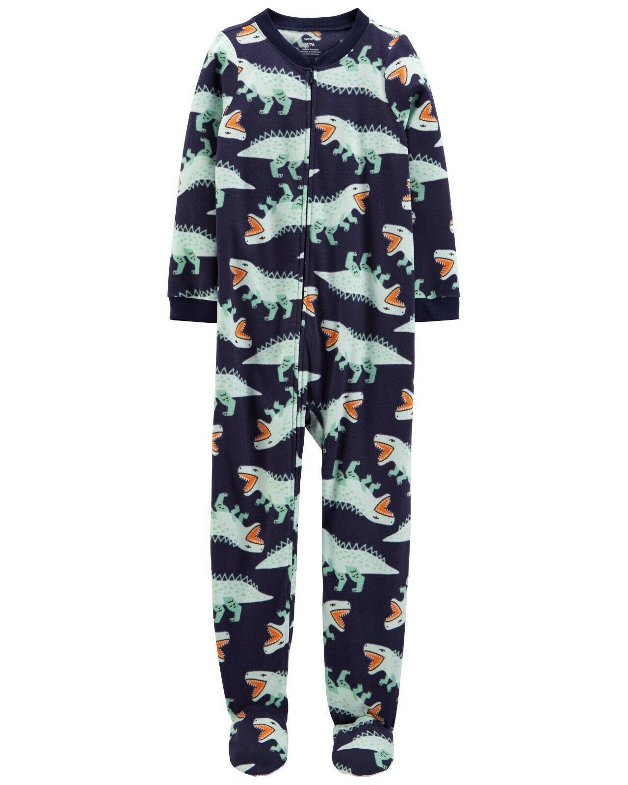 Carters Fleece Footed pajama Blanket Sleeper 6 7 8 10 12 14 Dino Dinosaur Roar