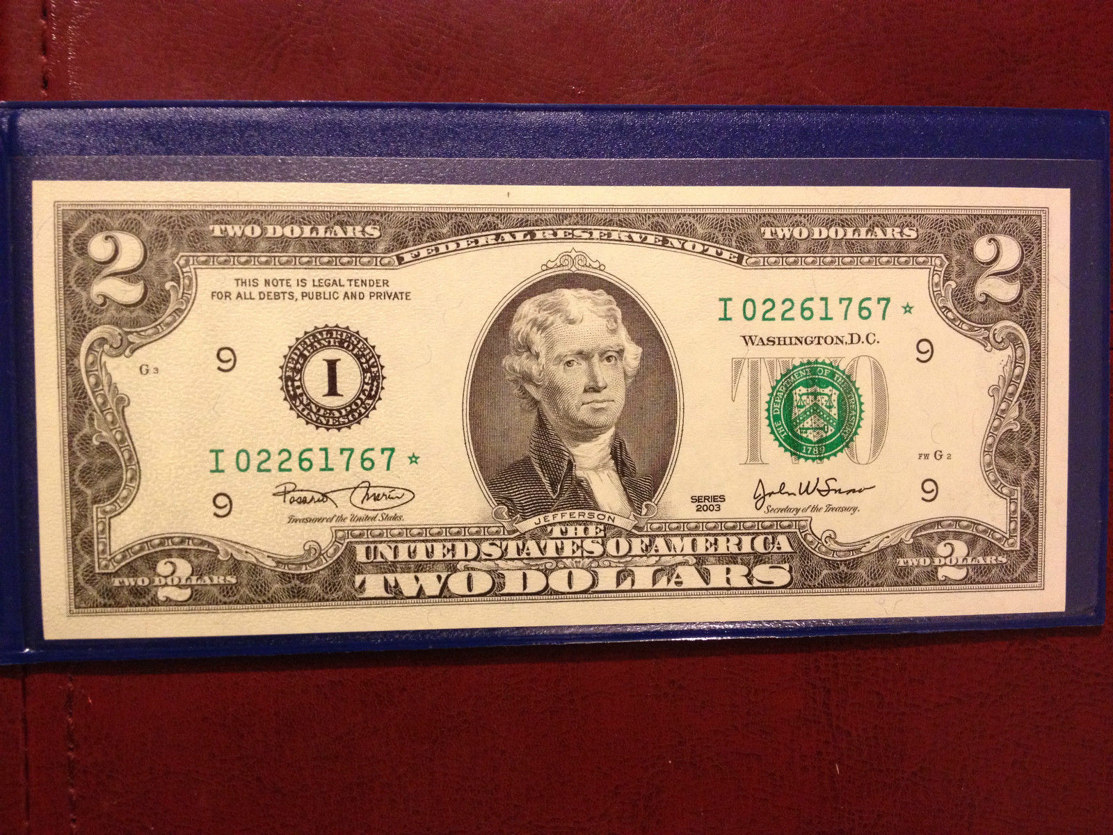 THE SCREAM Edward Munch 1893 *Famous Masterpieces* Legal Tender $2 U.S Bill