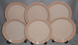 Set (6) Noritake Stoneware SUNSET MESA PATTERN Salad Plates MADE IN JAPAN - $63.35