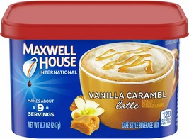 Maxwell House International Vanilla Caramel Latte 8.7 oz ( Pack of 8 ) - $44.54