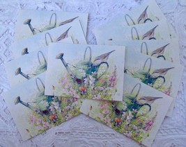 10 Marjolein Bastin Hallmark Note Cards Stationery Birds Watering Can Garden Vtg - $14.99