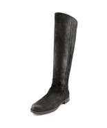 Franco Sarto Chandra Women Black Leather Wide Calf Knee High Riding Boots 5.5 - $37.09