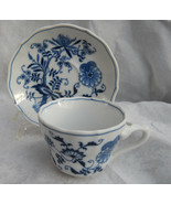 4 BLUE DANUBE COFFEE CUP SAUCER SETS BANNER MARK ONION Vintage - $25.24