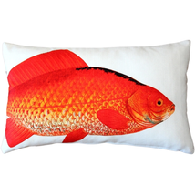 Goldfish Fish Pillow 12x19, Complete with Pillow Insert - $31.45