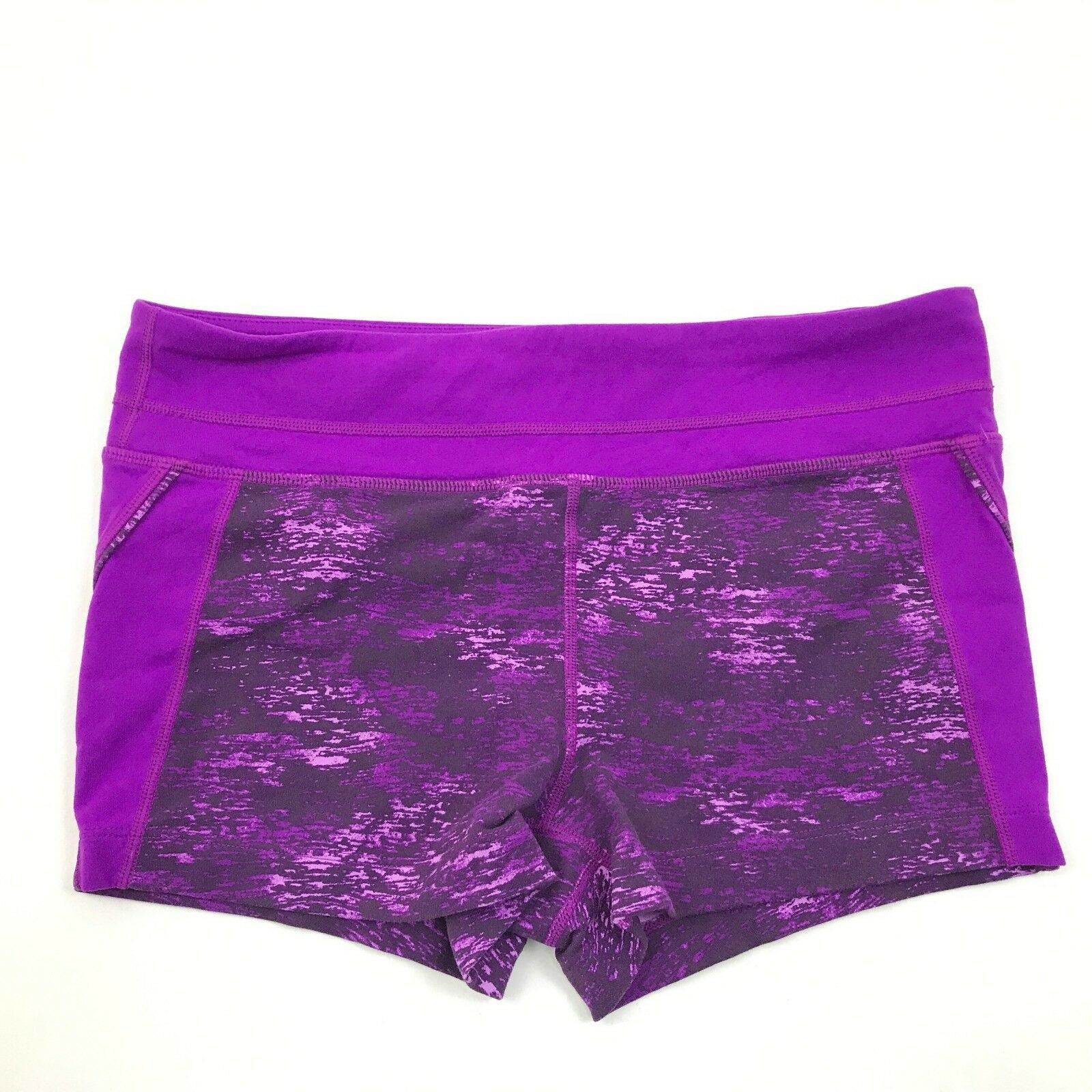 ATHLETA Womens Shorts Purple Gym Fitness Running Bottoms Low Rise Hike