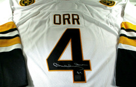 BOBBY ORR / AUTOGRAPHED ADIDAS 1975-76 BOSTON BRUINS THROWBACK JERSEY / GNR COA image 1